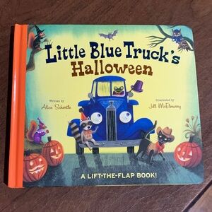 Little Blue Truck's Halloween Board Book - Blue & Orange